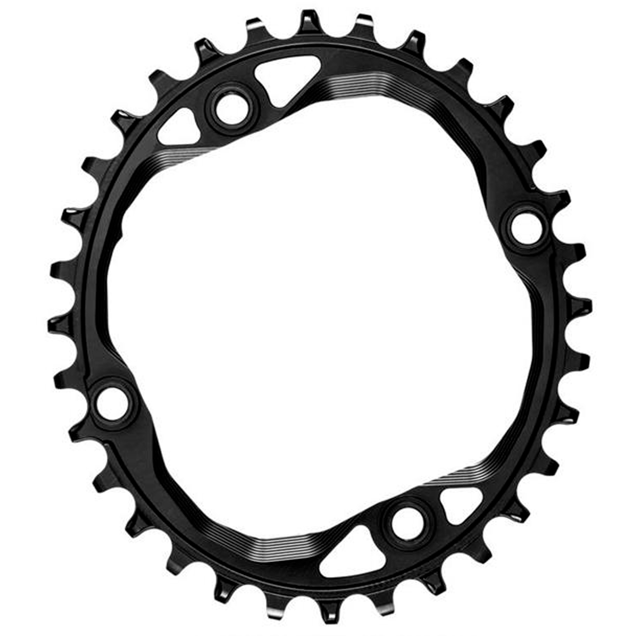 absoluteBLACK 104 Oval Chainring, 104BCD 36T - Black